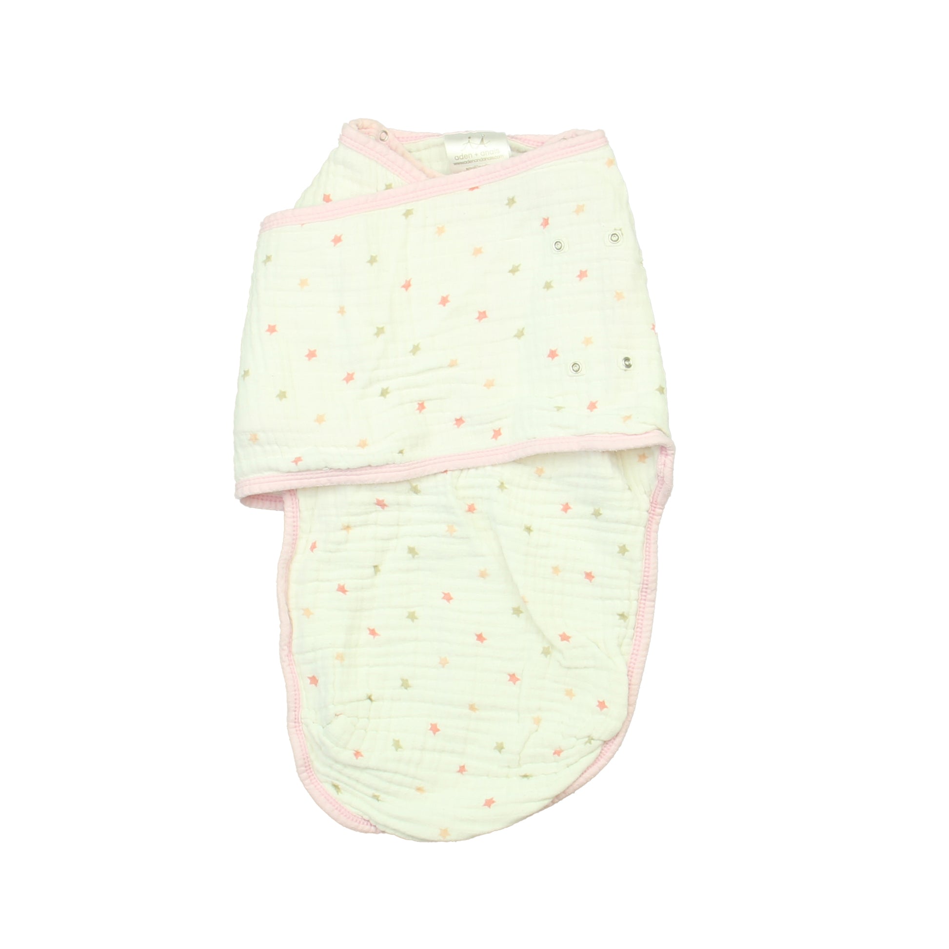 Aden + Anais Girls White | Pink Sleepsack Size: 0-3 Months White | Pink