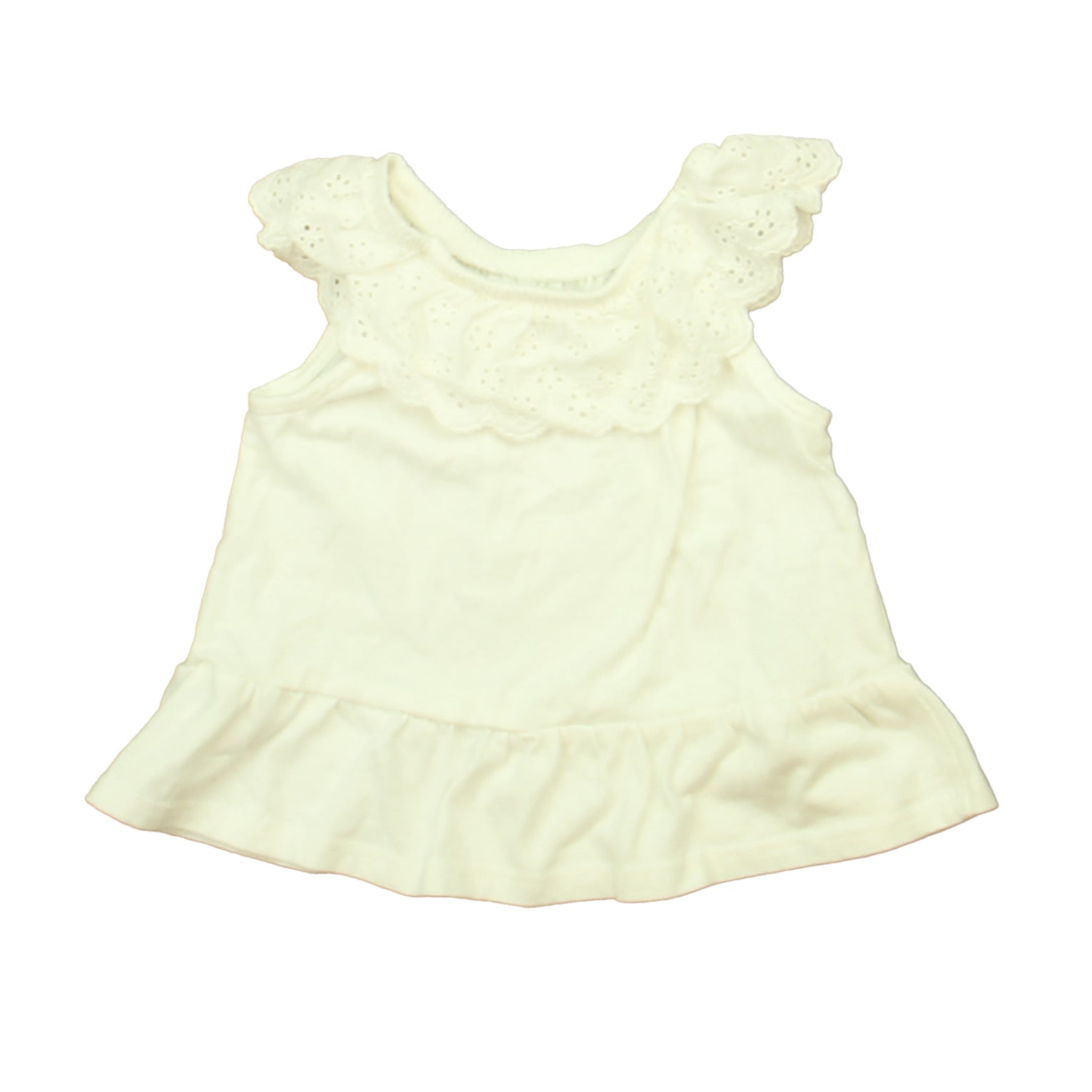 Adriano Goldschmied Girls White Tank Top Size: 12 Months White