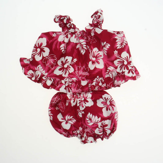 Ali'i Fashions Girls Burgundy Dress Size: 6 Months Burgundy