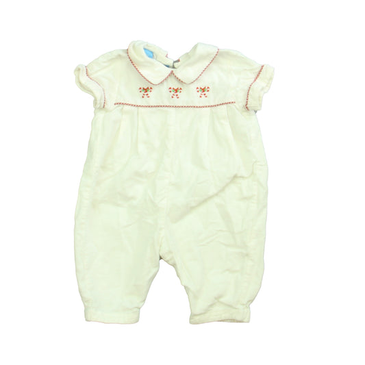 Anavini Unisex White | Red Romper Size: 3 Months White | Red