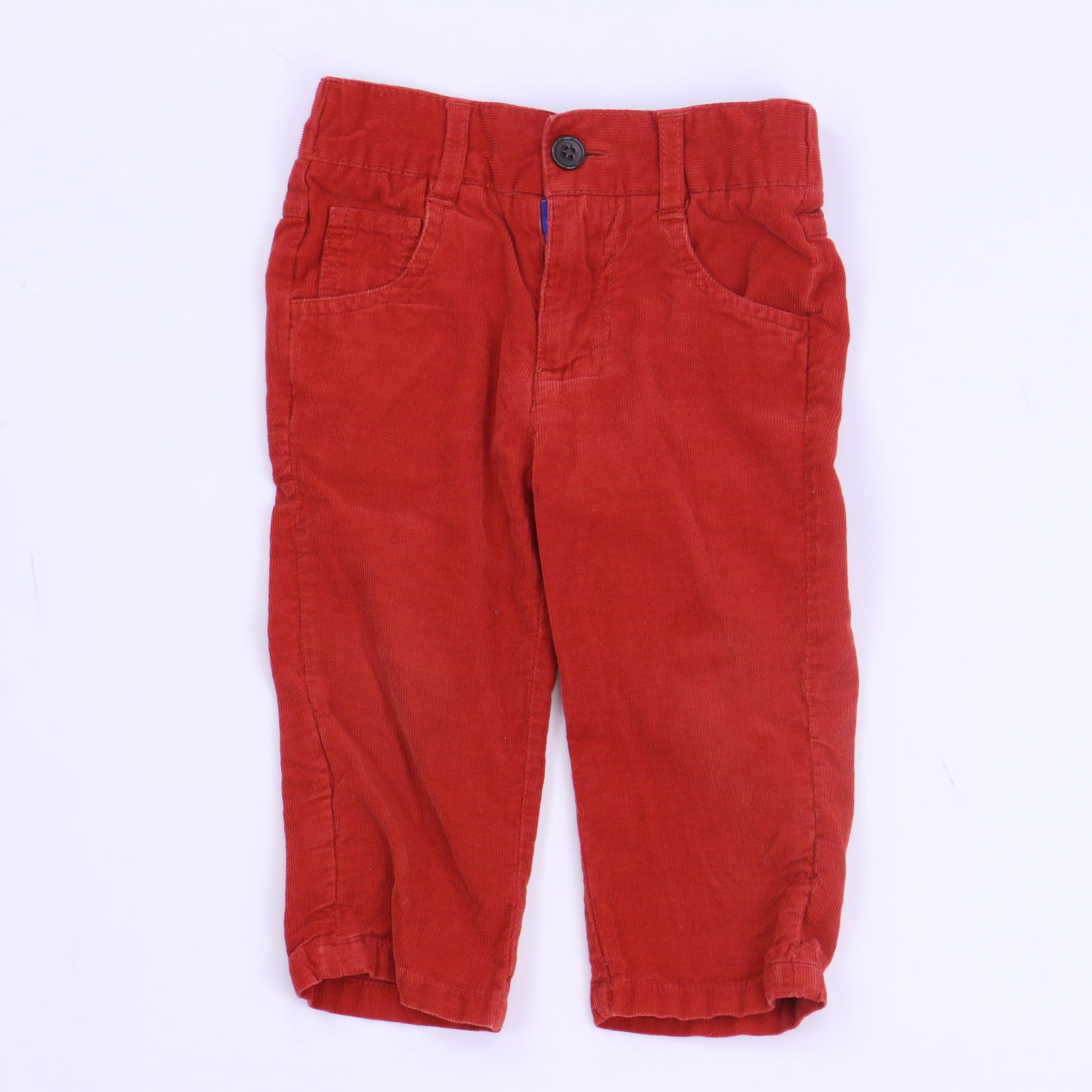 Andy & Evan Boys Red Corduroy Pants Size: 12-18 Months Red