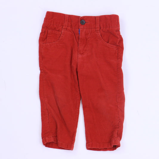 Andy & Evan Boys Red Corduroy Pants Size: 12-18 Months Red