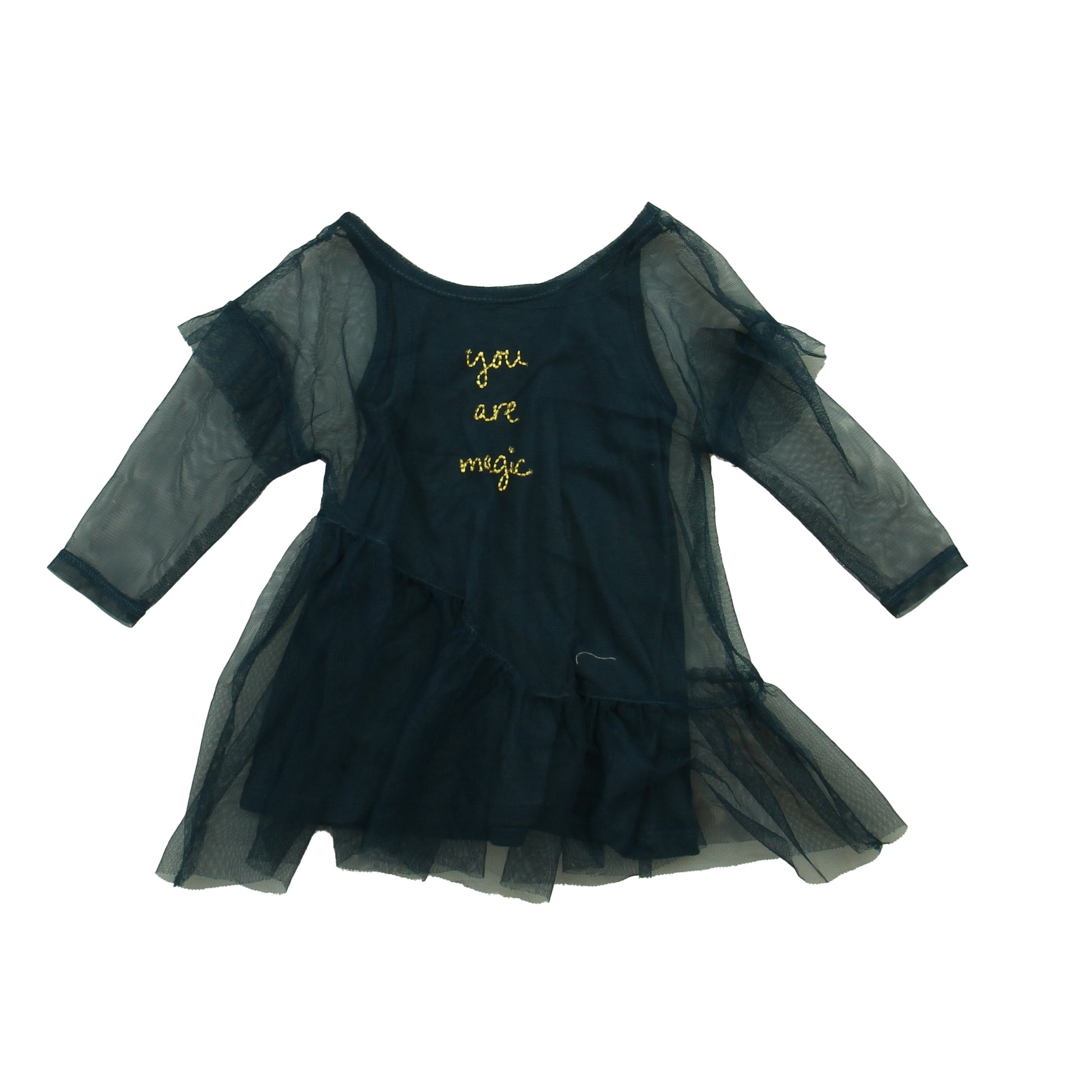 Art Class Girls Blue Shirt Size: 12 Months Blue
