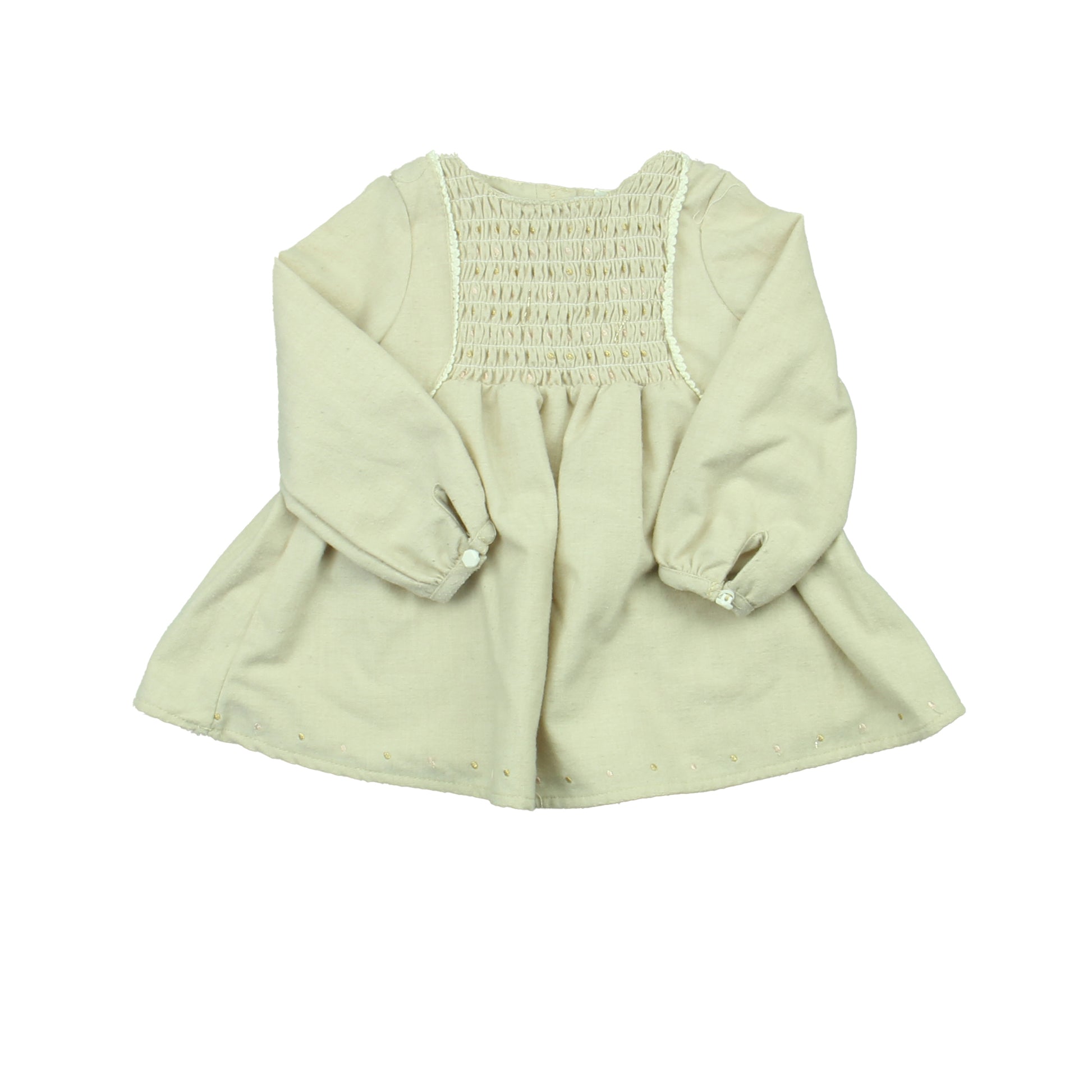 Artisan NY Girls Beige Dress Size: 12 Months Beige