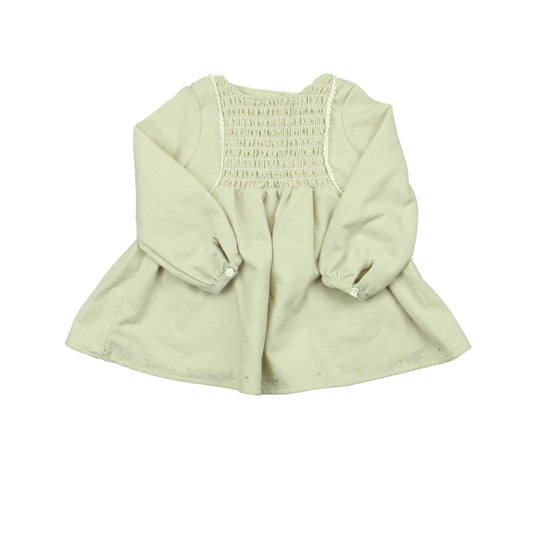 Artisan NY Girls Beige Dress Size: 12 Months Beige