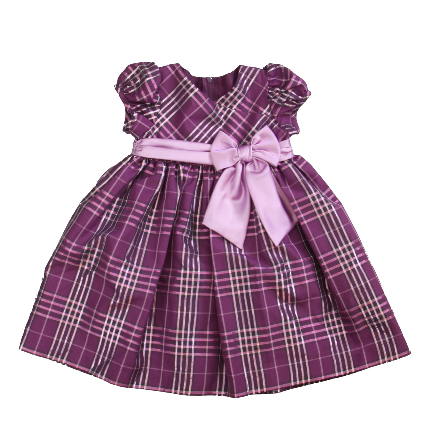 Ashley Ann Girls Purple Special Occasion Dress Size: 24 Months Purple