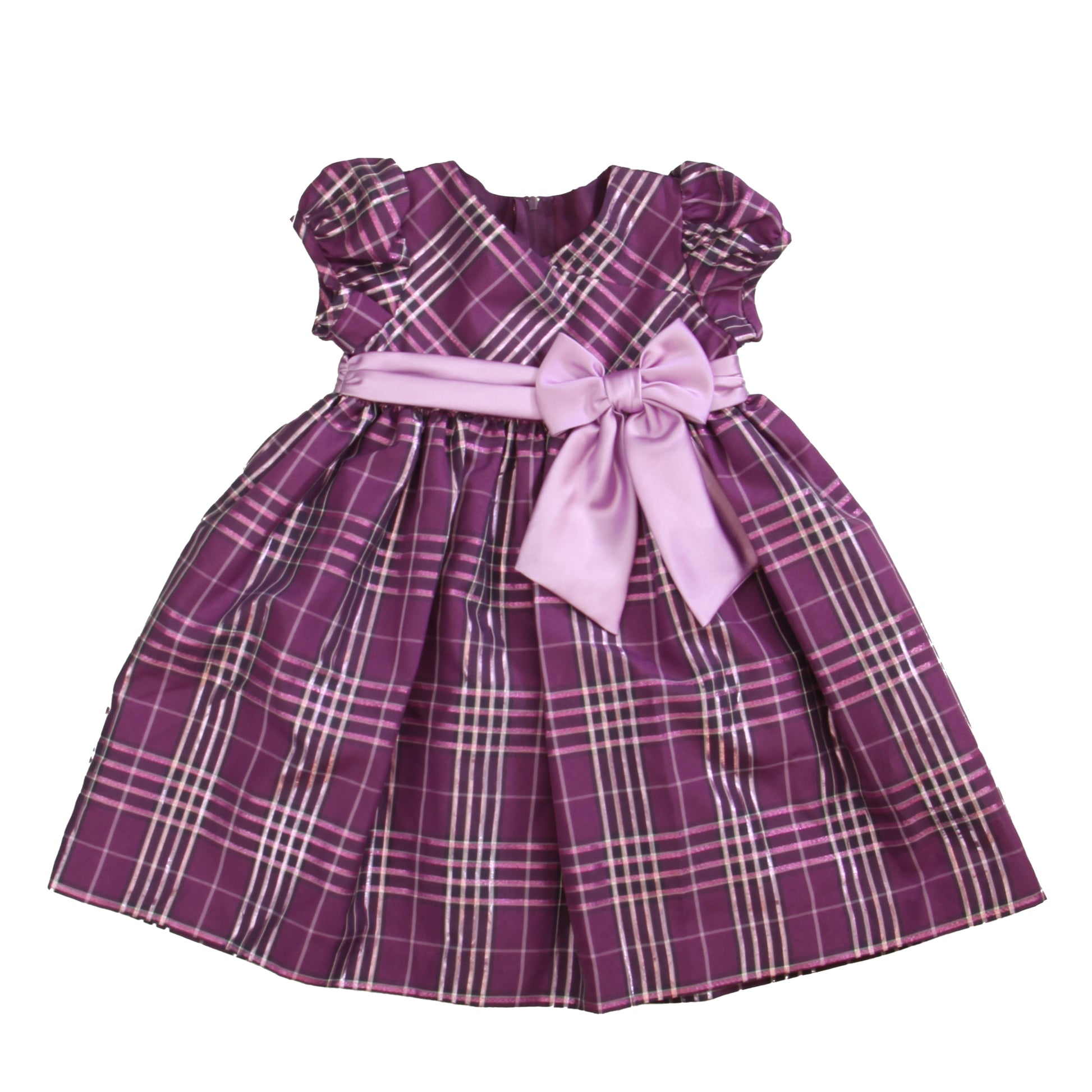 Ashley Ann Girls Purple Special Occasion Dress Size: 24 Months Purple