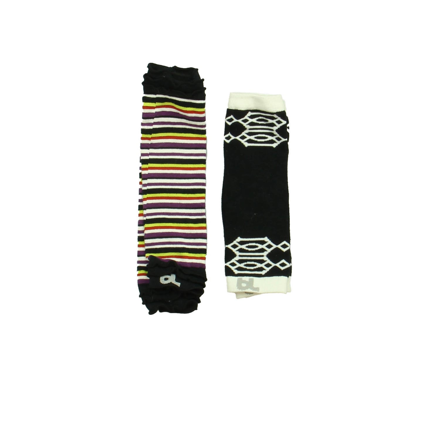 B.L. Girls Black | Multi Stripes Accessory Size: *6-12 Months Black | Multi Stripes