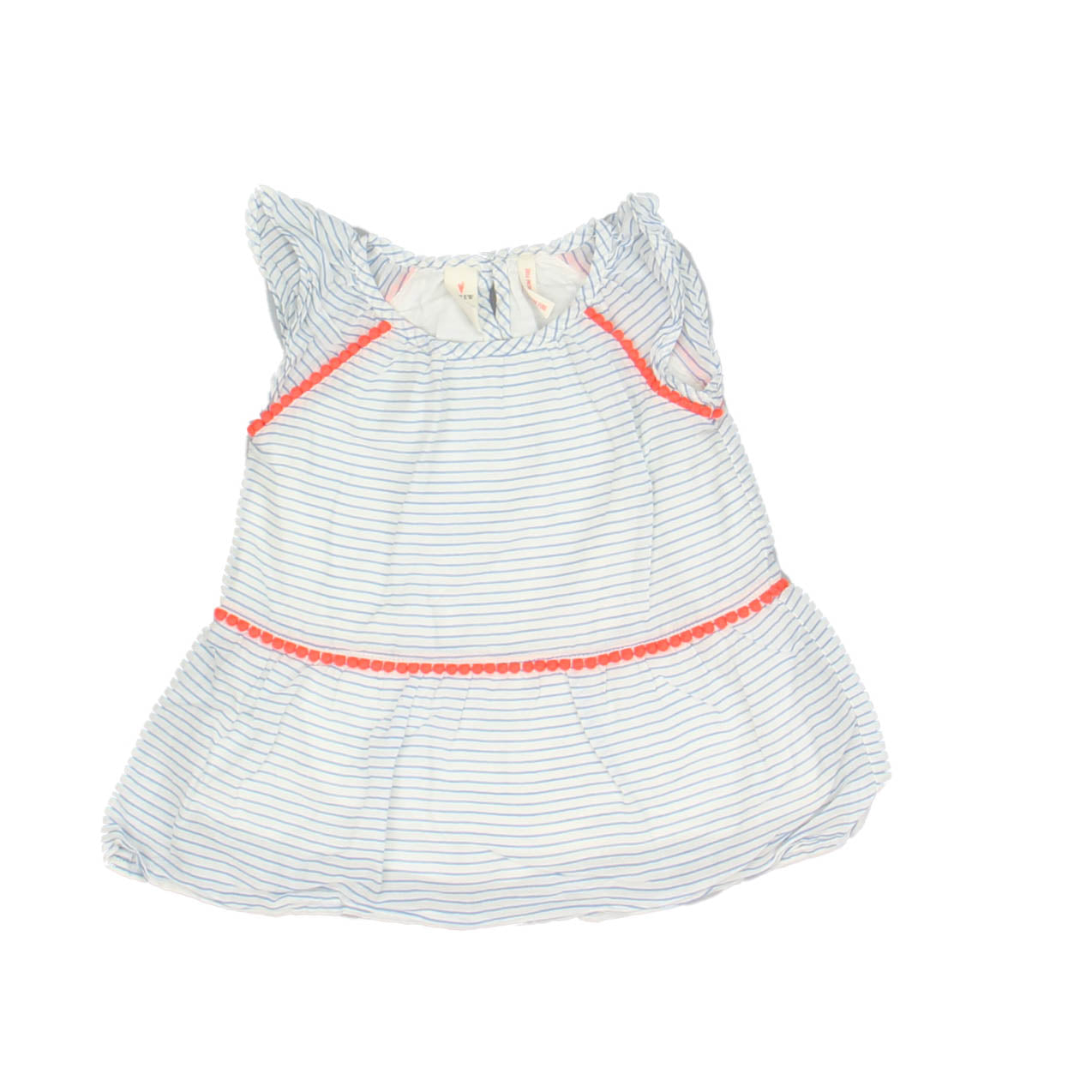 Baby Crew Girls Blue | White Dress Size: 0-6 Months Blue | White