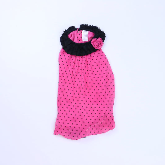 Baby Essentials Girls Pink | Black Dress Size: 12 Months Pink | Black