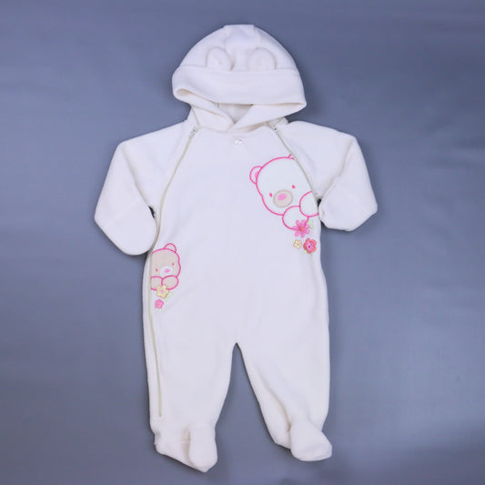 Baby Grand Girls Off-White Bunting Size: 3-6 Months