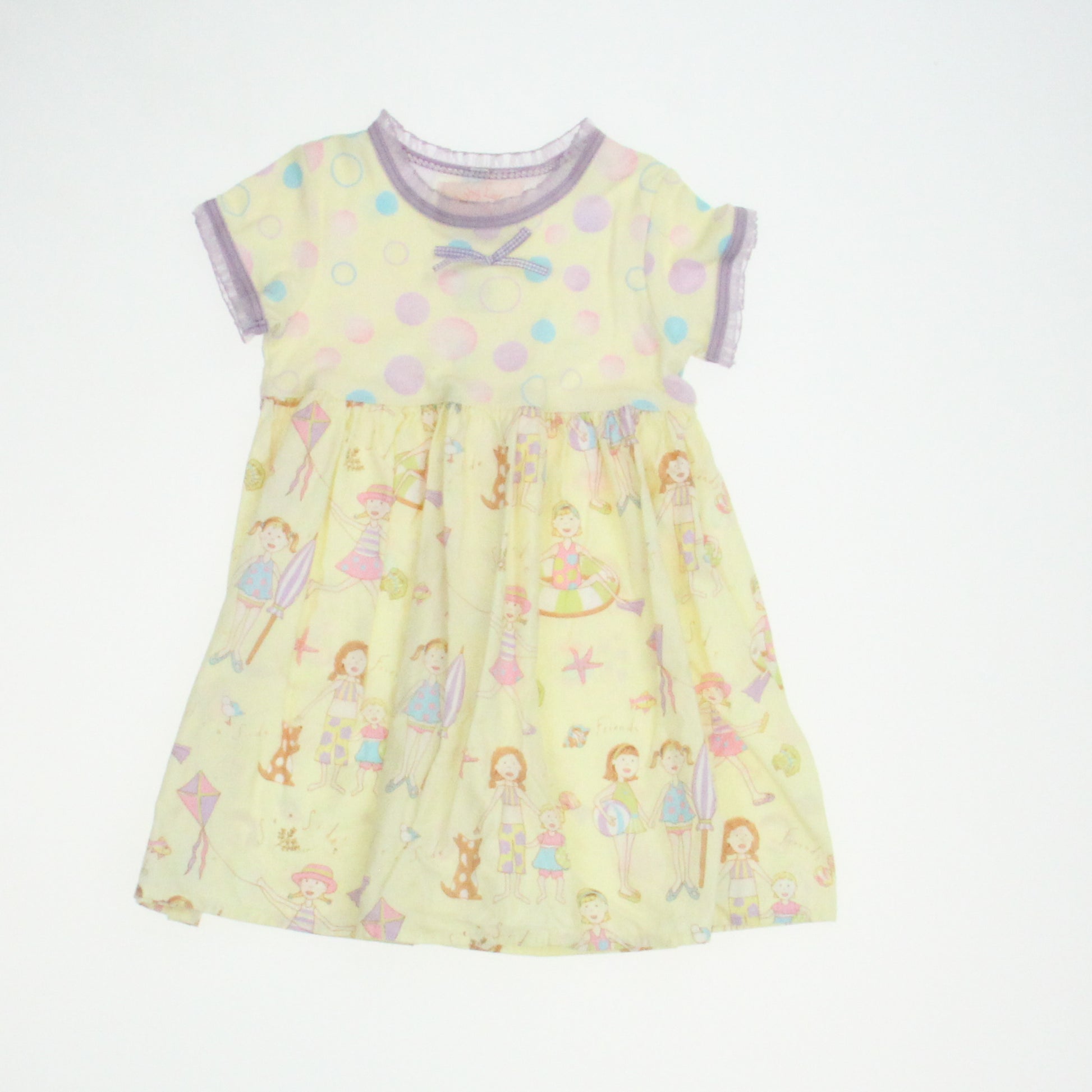 Baby Lulu Girls Yellow Dress Size: 12 Months Yellow