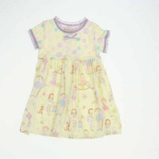 Baby Lulu Girls Yellow Dress Size: 12 Months Yellow