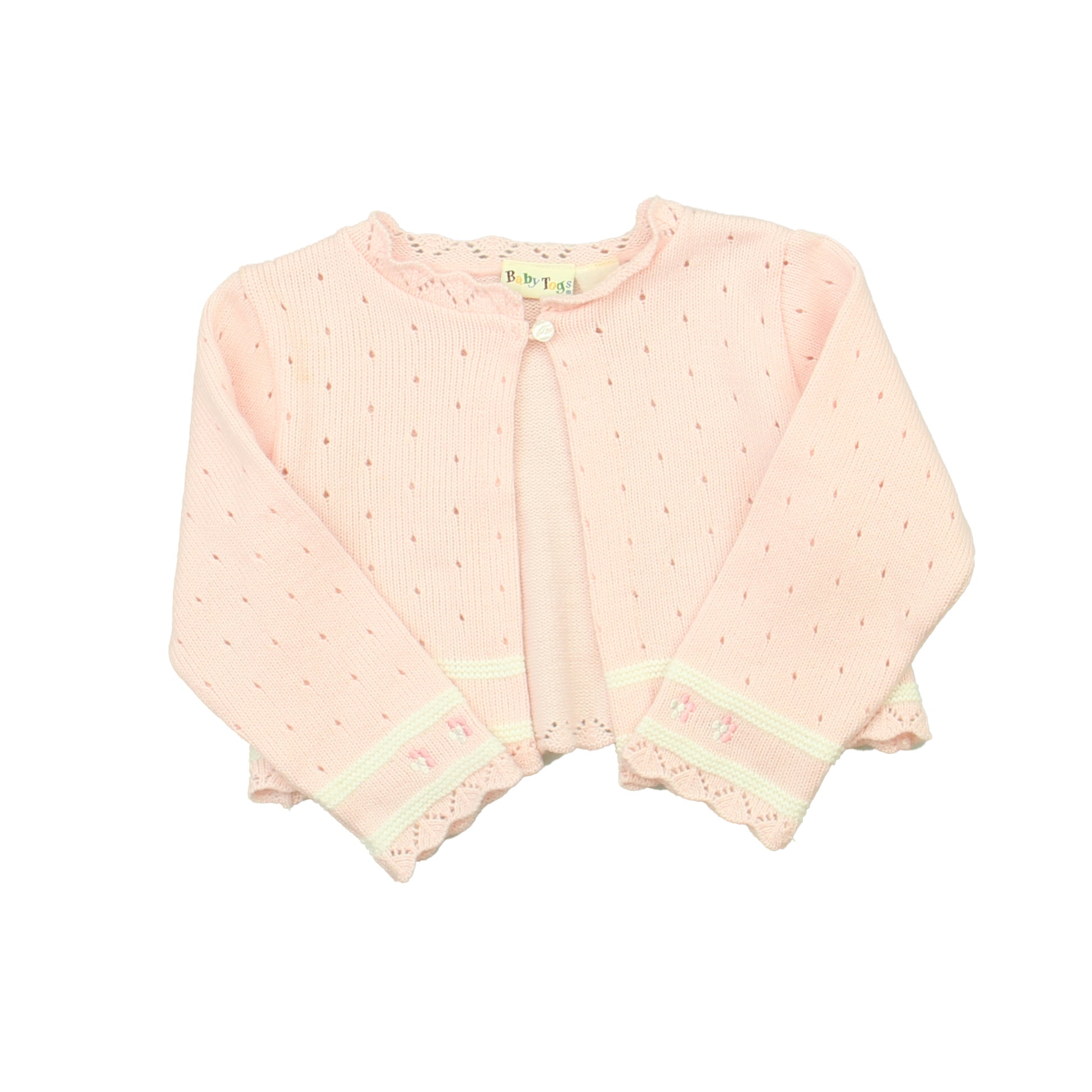 Baby Togs Girls Pink Cardigan Size: 12 Months Pink