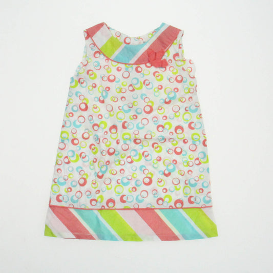 Beebay Girls White | Pink | Green Dress Size: 6-9 Months White | Pink | Green