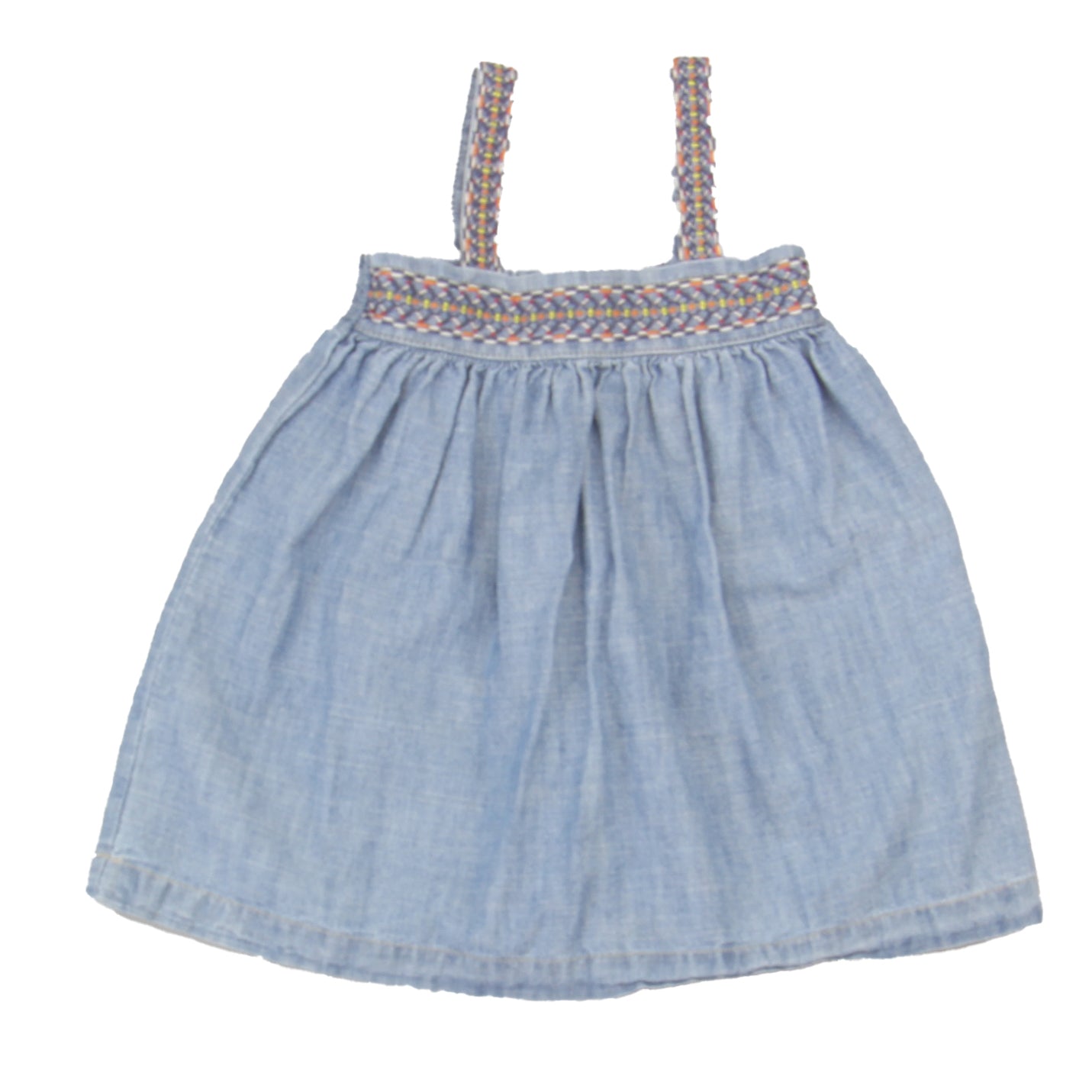 Benetton Girls Blue Dress Size: 12 Months Blue