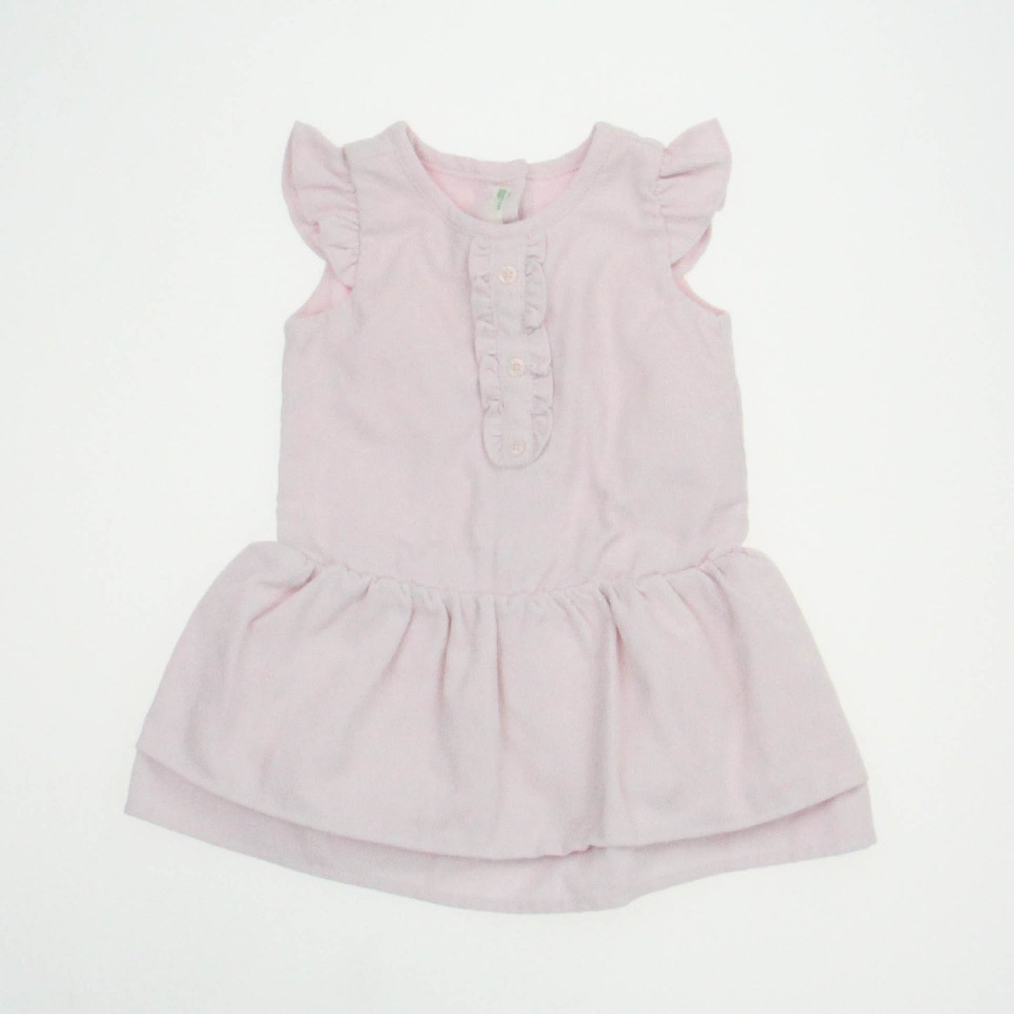Benetton Girls Pink Dress Size: 3-6 Months Pink