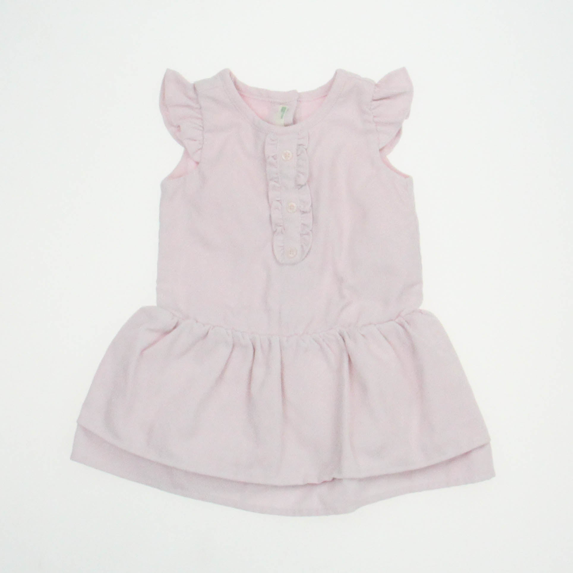 Benetton Girls Pink Dress Size: 3-6 Months Pink