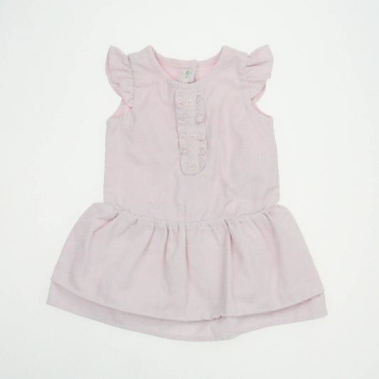 Benetton Girls Pink Dress Size: 3-6 Months Pink