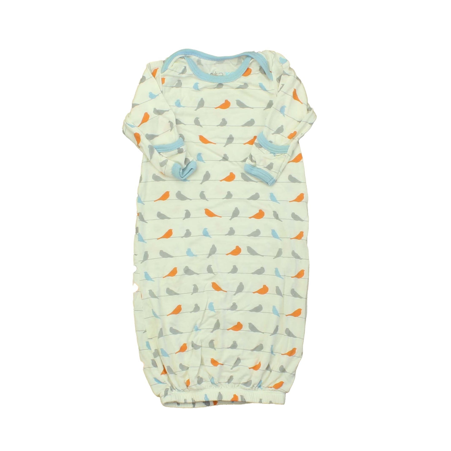 Bestaroo Unisex White | Blue | Birds Sleepsack Size: 0-3 Months White | Blue | Birds