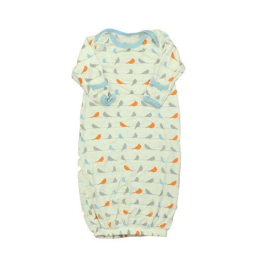 Bestaroo Unisex White | Blue | Birds Sleepsack Size: 0-3 Months White | Blue | Birds