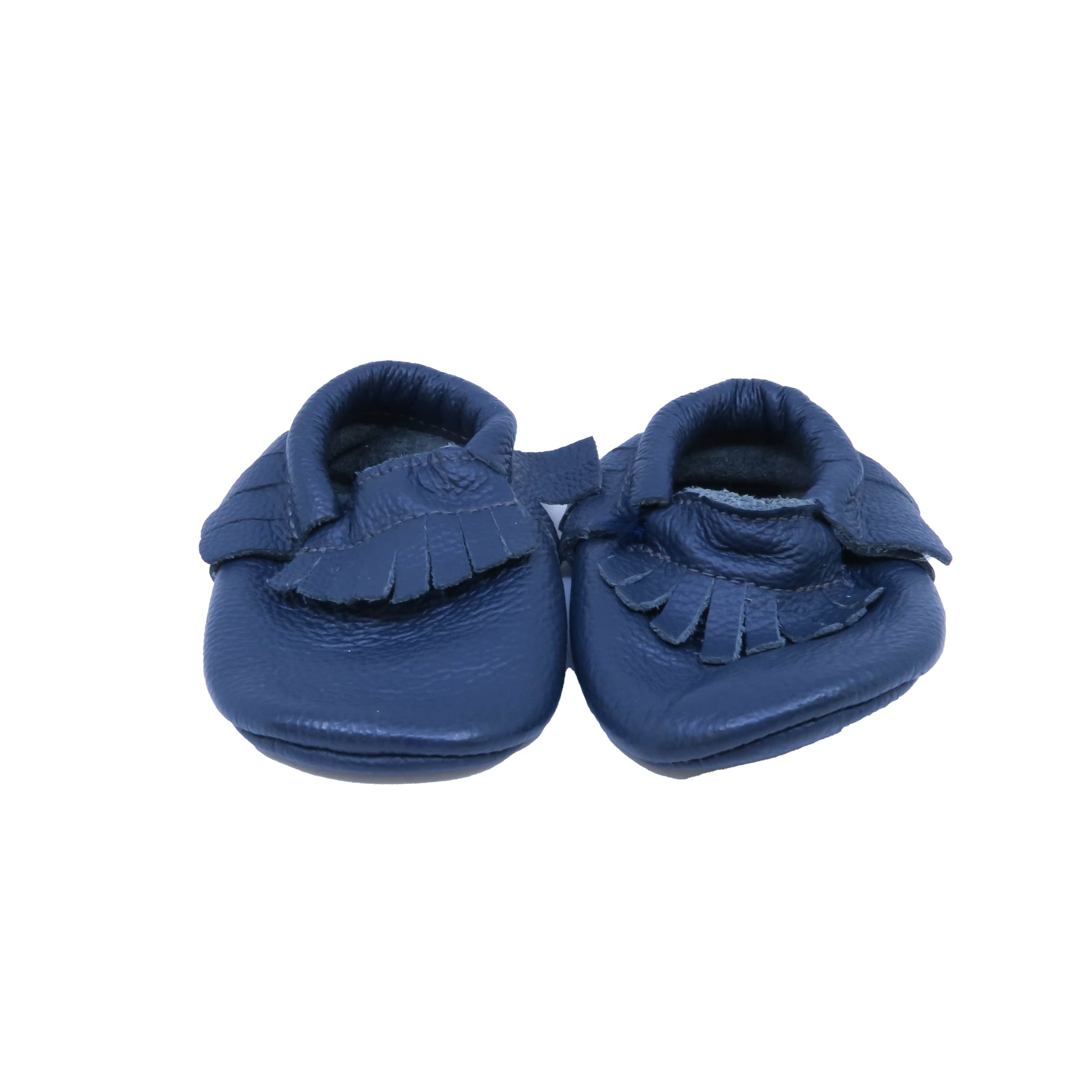 Birdrockbaby Unisex Blue Booties Size: 4 Infant Blue