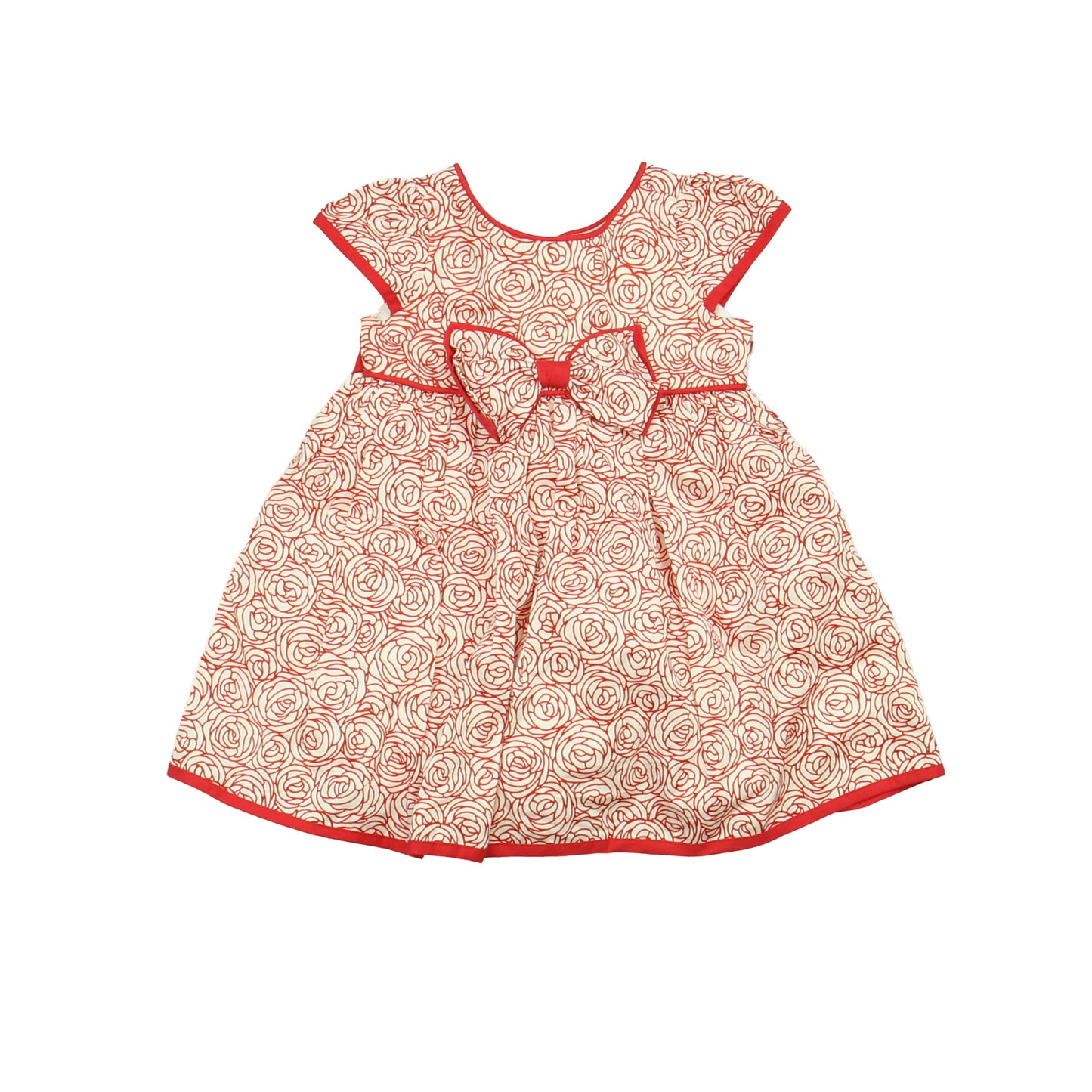 Biscotti Girls Red | White Dress Size: 12 Months Red | White