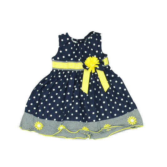 BlueBeri Boulevard Girls Blue | Yellow Dress Size: 18 Months