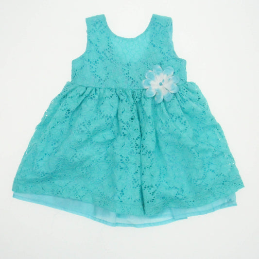 BlueBeri Boulevard Girls Turquoise Dress Size: 18 Months Turquoise