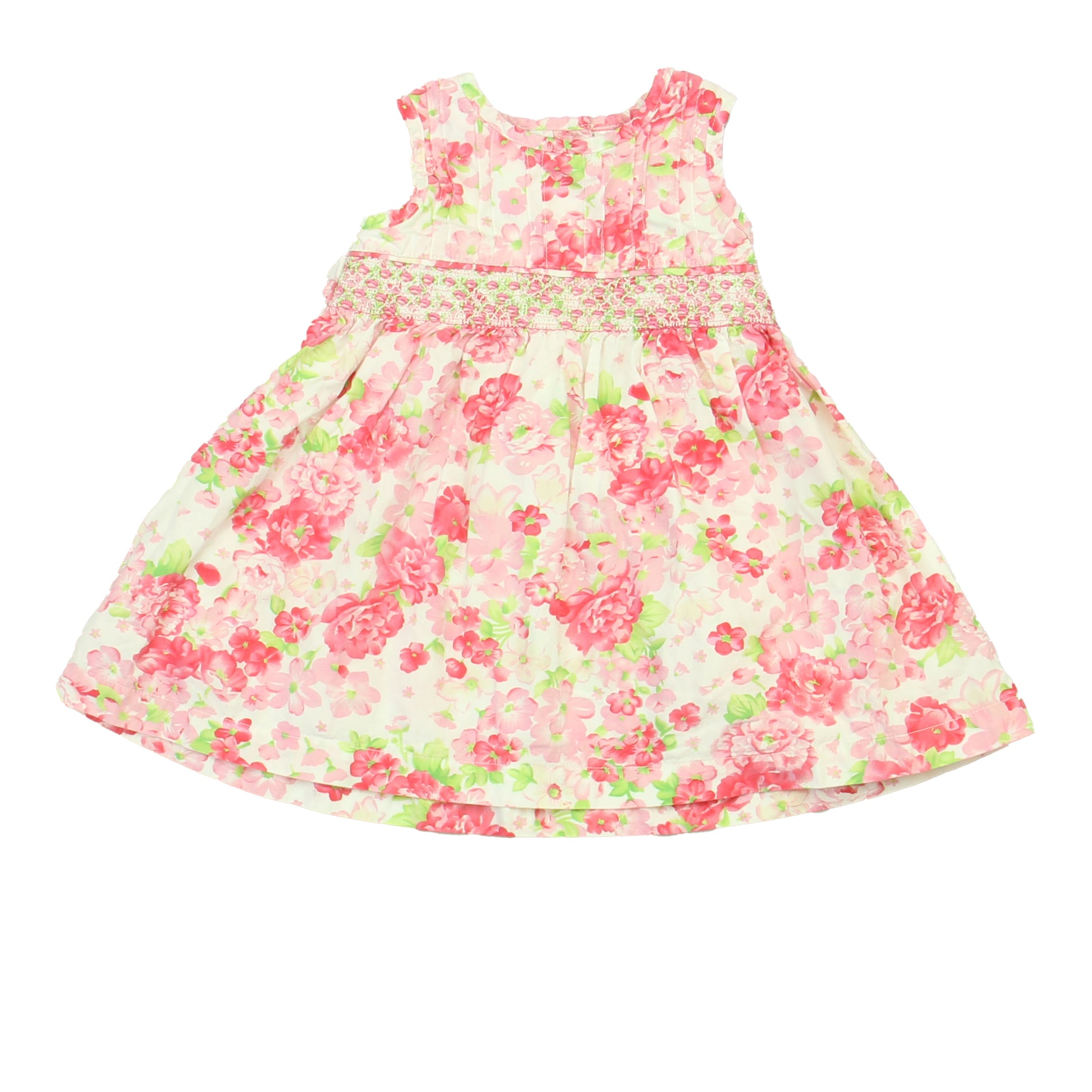 BlueBeri Boulevard Girls White | Pink | Floral Dress Size: 24 Months White | Pink | Floral