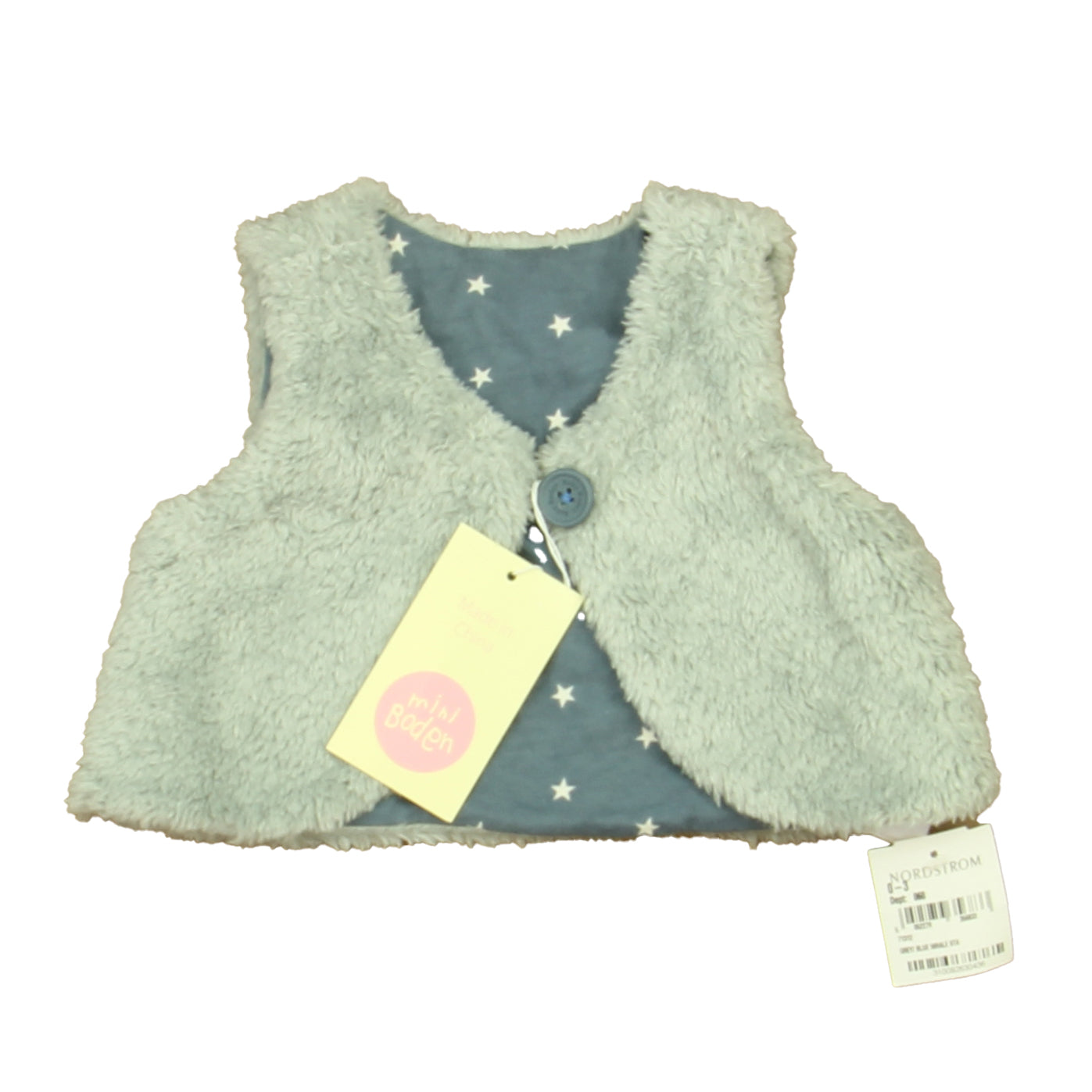Boden Girls Gray Vest Size: 0-3 Months Gray