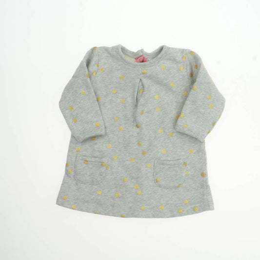 Boden Girls Gray Dress Size: 3-6 Months Gray