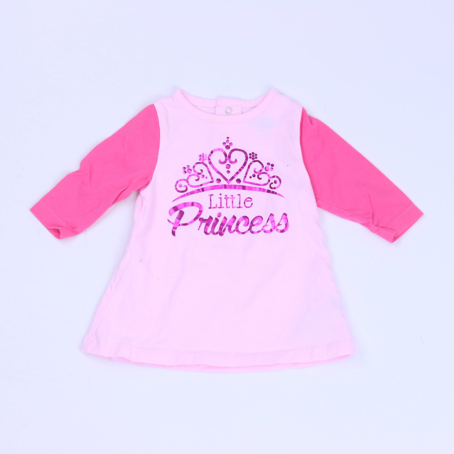 Bon Bebe Girls Pink Dress Size: 3-6 Months Pink