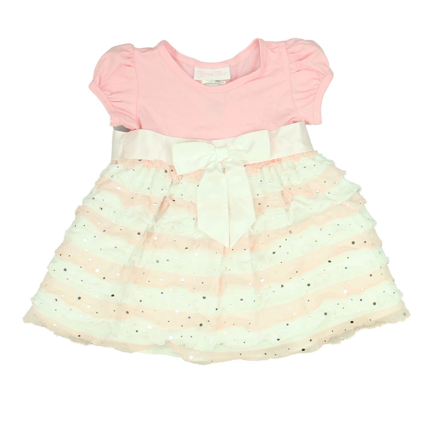 Bonnie Baby Girls Pink Dress Size: 12 Months Pink