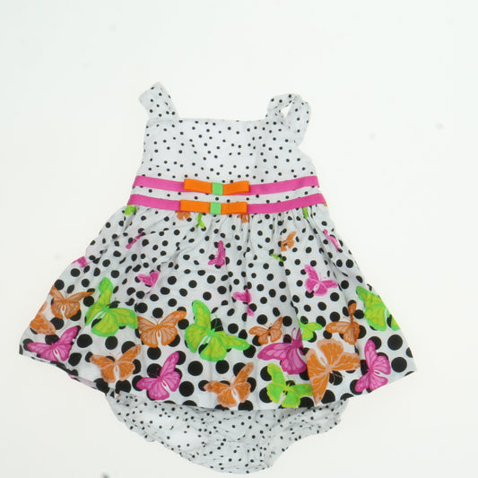 Bonnie Baby Girls White | Black Dress Size: 3-6 Months White | Black