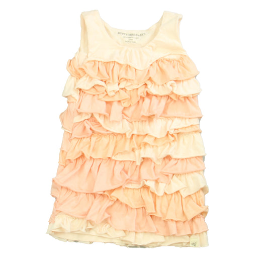 Burt's Bees Girls Peach Dress Size: 24 Months Peach