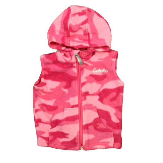 Cabela's Girls Pink Camo Vest Size: 12 Months Pink Camo