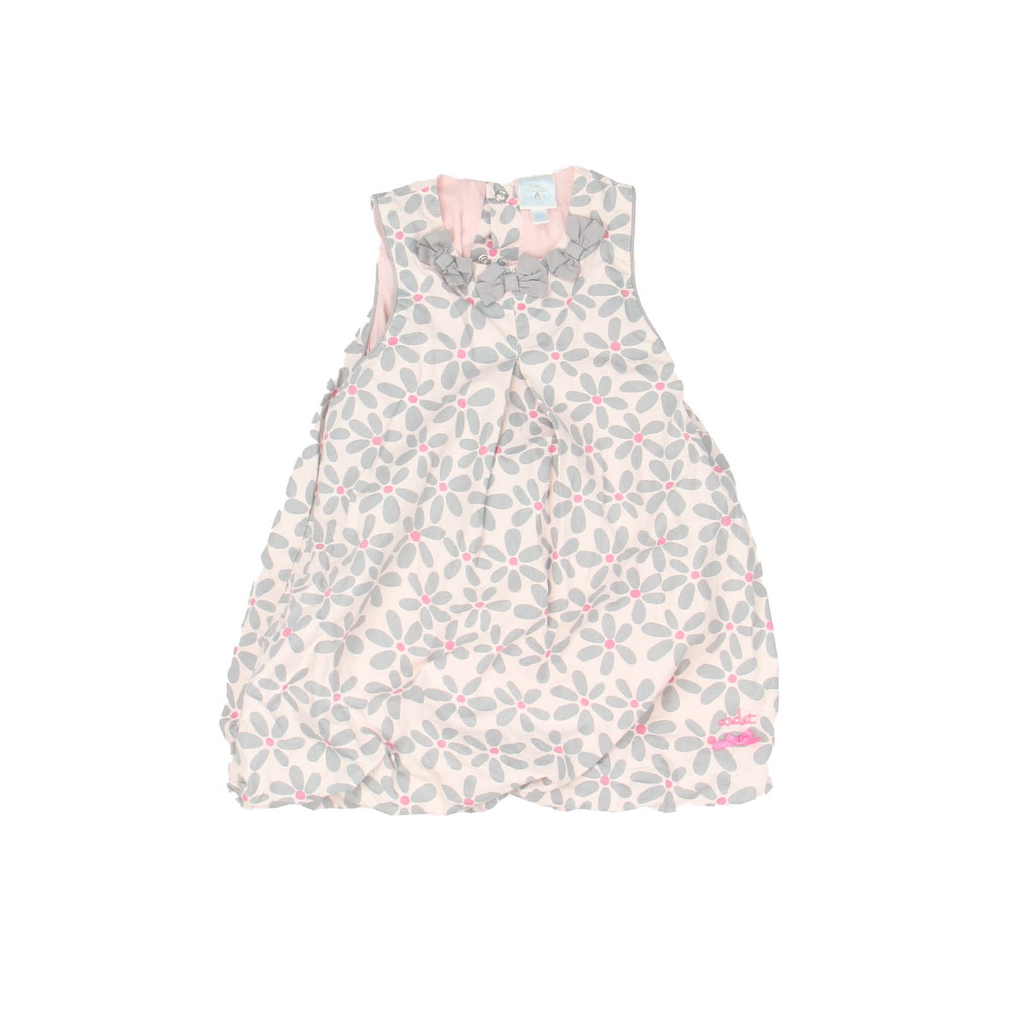 Cadet Rousselle Girls Pink | Gray Dress Size: 18 Months Pink | Gray