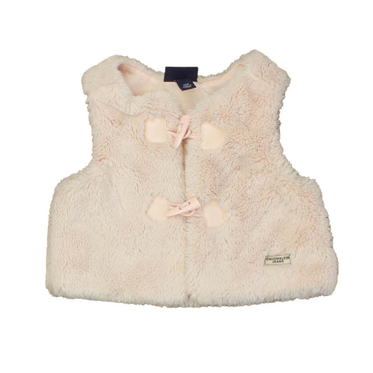 Calvin Klein Girls Pink | Faux Fur Vest Size: 12 Months Pink | Faux Fur
