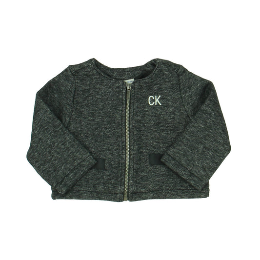 Calvin Klein Girls Gray Jacket Size: 6-9 Months Gray