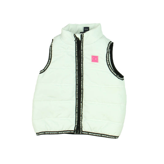Calvin Klein Girls White | Black | Pink Vest Size: 6-9 Months White | Black | Pink