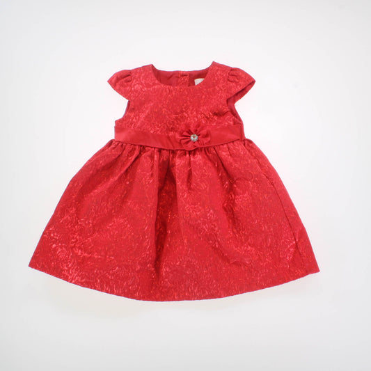 Camilla Girls Red Floral Dress Size: 12 Months Red Floral