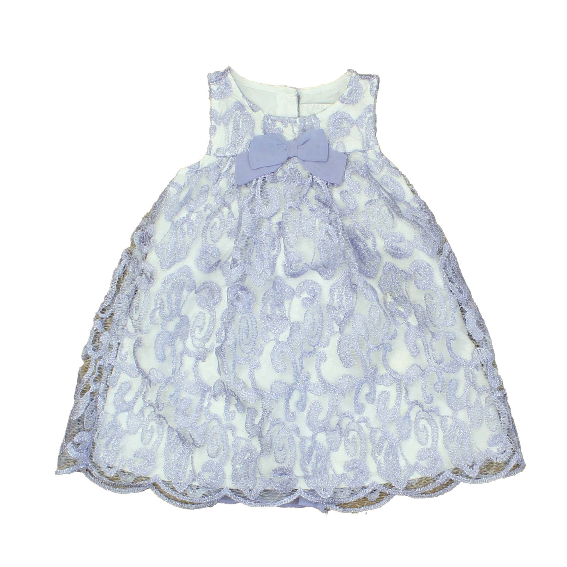 Camilla Girls White | Purple Special Occasion Dress Size: 6-9 Months White | Purple