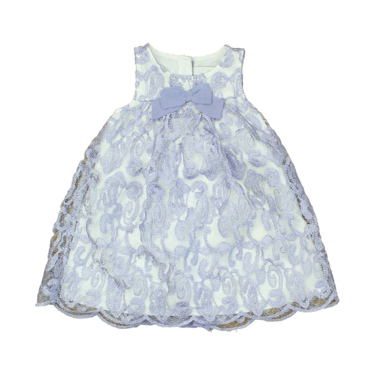 Camilla Girls White | Purple Special Occasion Dress Size: 6-9 Months White | Purple