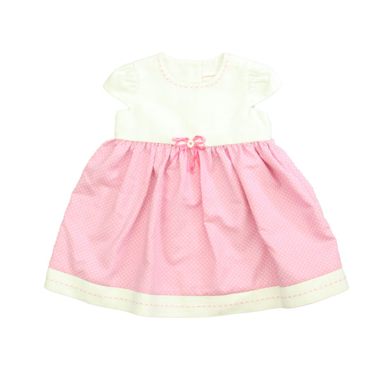 Campanita Kids Girls White | Pink Dress Size: 24 Months White | Pink