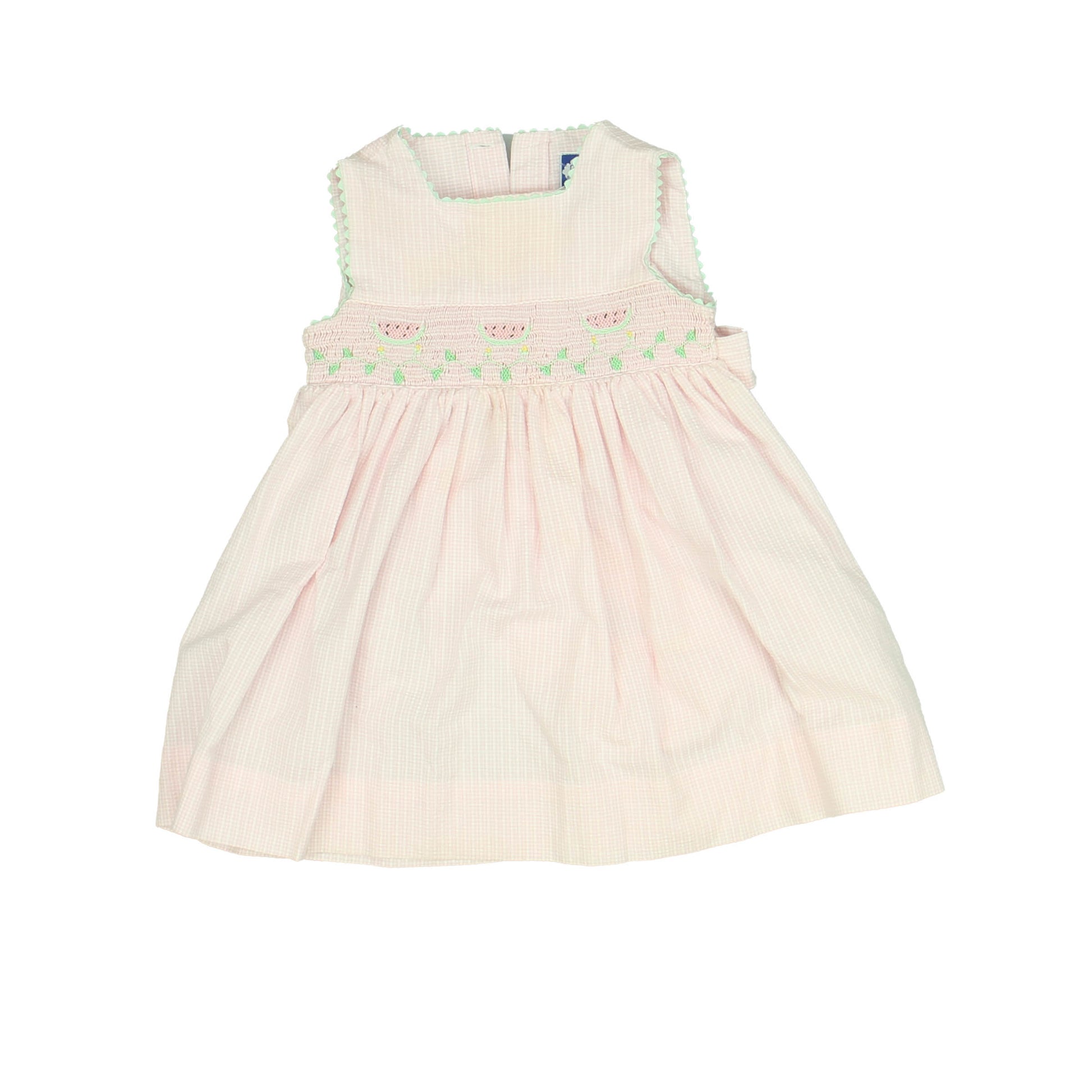 Carriage Boutiques Girls Pink | White Dress Size: 12 Months Pink | White