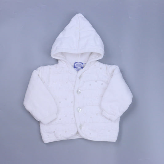 Carriage Boutiques Girls White Jacket Size: 6 Months