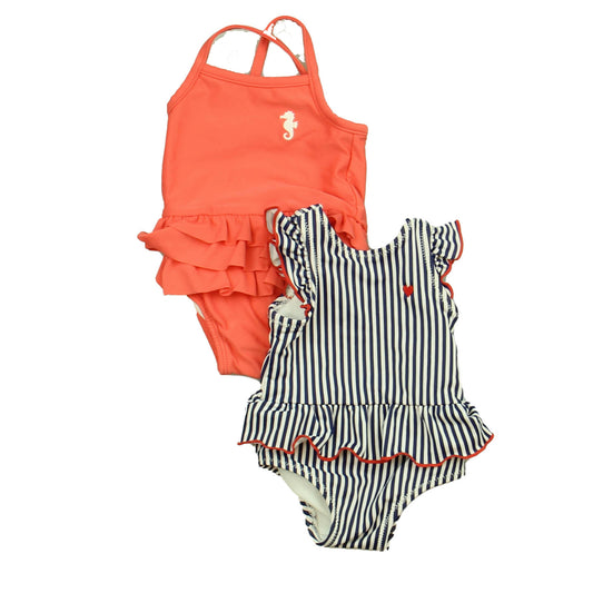 Carter's Girls Pink | Aqua | Multi Swimwear Size: 3-6 Months Pink | Aqua | Multi