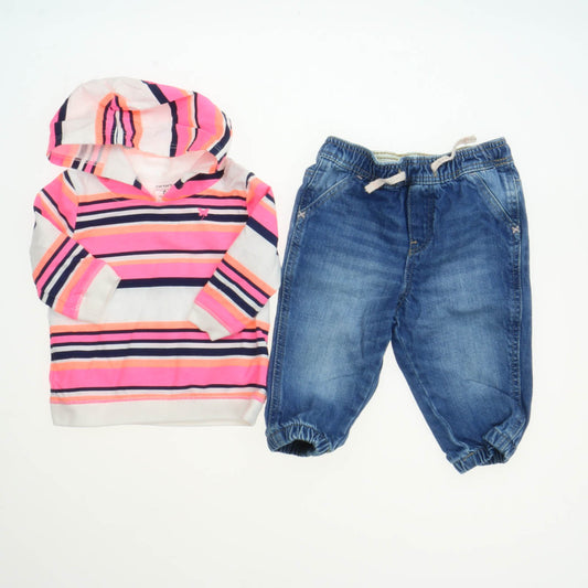 Carter's | H&M Girls Pink |Blue Apparel Sets Size: 4-6 Months Pink |Blue