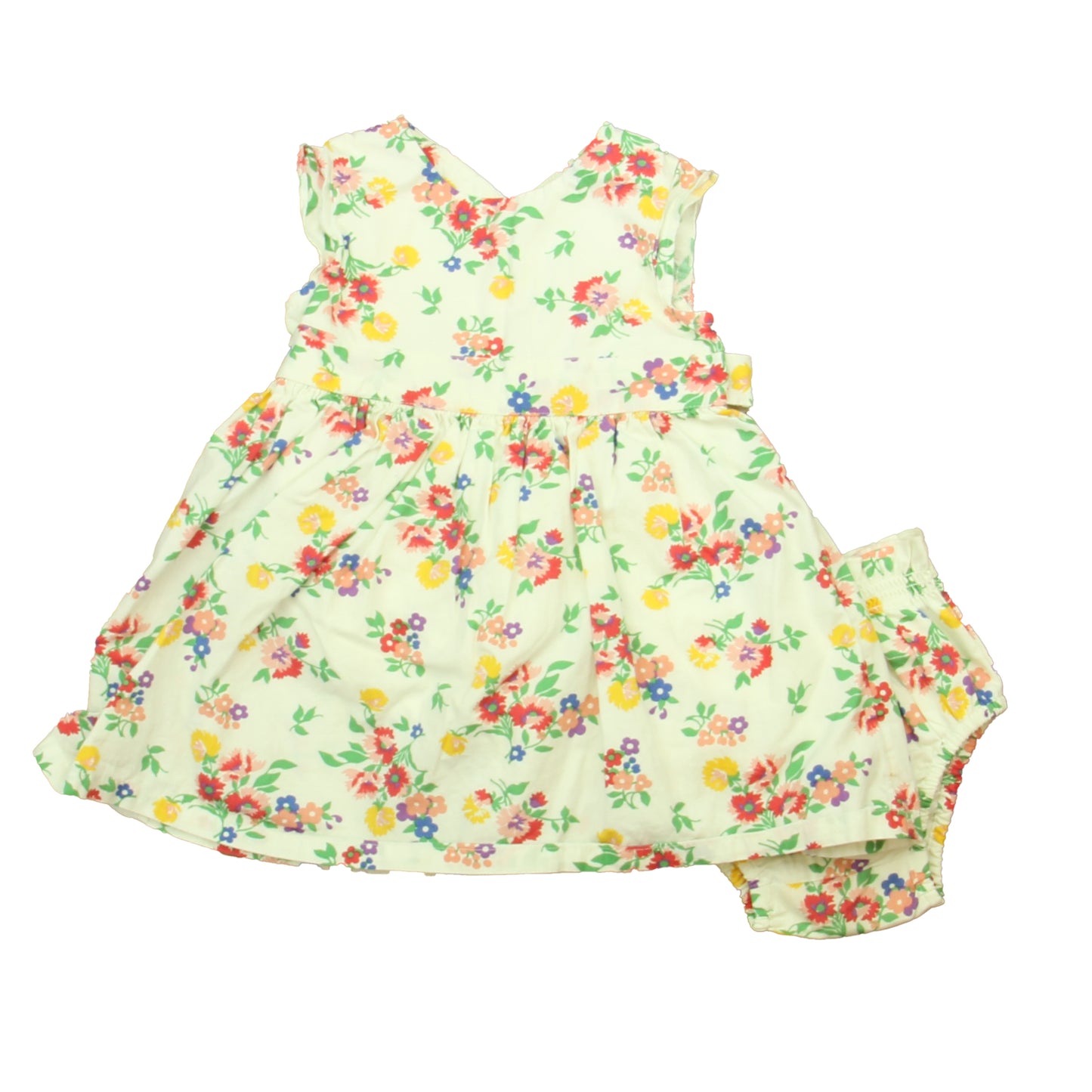 Cath Kids Girls White Floral Dress Size: 9-12 Months White Floral